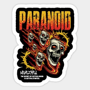 paranoid Sticker